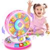 Duchong Learning Toy for 1 2 3 Year Old Girls, Spin and Sing Alphabet Zoo with Sounds, Interactive Educational Toys for Toddlers 1-3, Christmas 1st Birthday Gifts for Baby Girls Boys 9-12-18 Months view 1