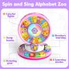 Duchong Learning Toy for 1 2 3 Year Old Girls, Spin and Sing Alphabet Zoo with Sounds, Interactive Educational Toys for Toddlers 1-3, Christmas 1st Birthday Gifts for Baby Girls Boys 9-12-18 Months view 4