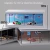 1/64 Scale Die-cast Model Car Display Case with LED Light and Acrylic Cover, Compatible with Famous Die-cast Cars, Miniature Car Model Display CaseModels and Figures Not Included (Blue Background) view 3
