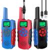 Inspireyes Walkie Talkies for Kids Rechargeable,Toys for Boys and Girls Ages 3-12, 3 Pack Long Range 2-Way Radios, Birthday Gifts,Christmas Stockings, Outdoor Play, Family Games, Hiking Camping Gear view 1
