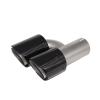 Accessories Titanium Alloy Exhaust Pipe Tail Nozzle H-Shaped Double Nozzle Carbon Fiber Tail Throat Four-Out Tail Throat SIL(Left 63mm Out 89mm) view 4