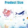 150pcs Ocean Sea Animal Stickers, Waterproof Under The Sea Fish Decals Colorful Marine Creature Labels for Party Favors Scrapbook Laptop Water Bottle Computer Craft Supplies Classroom Rewards view 2