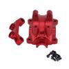 Aluminum Front or Rear Differential Gearbox Cover and Upper Arm Mount Arm Stabilizer for Tamiya TT02 Upgrade Kit(Red) view 2
