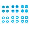 24Pcs M3 Screw Spacer Set 3mm Screws Flat Gasket Washer Spacer for Tamiya 53539 TT02 TT01 XV01 XV02 RC Car view 1