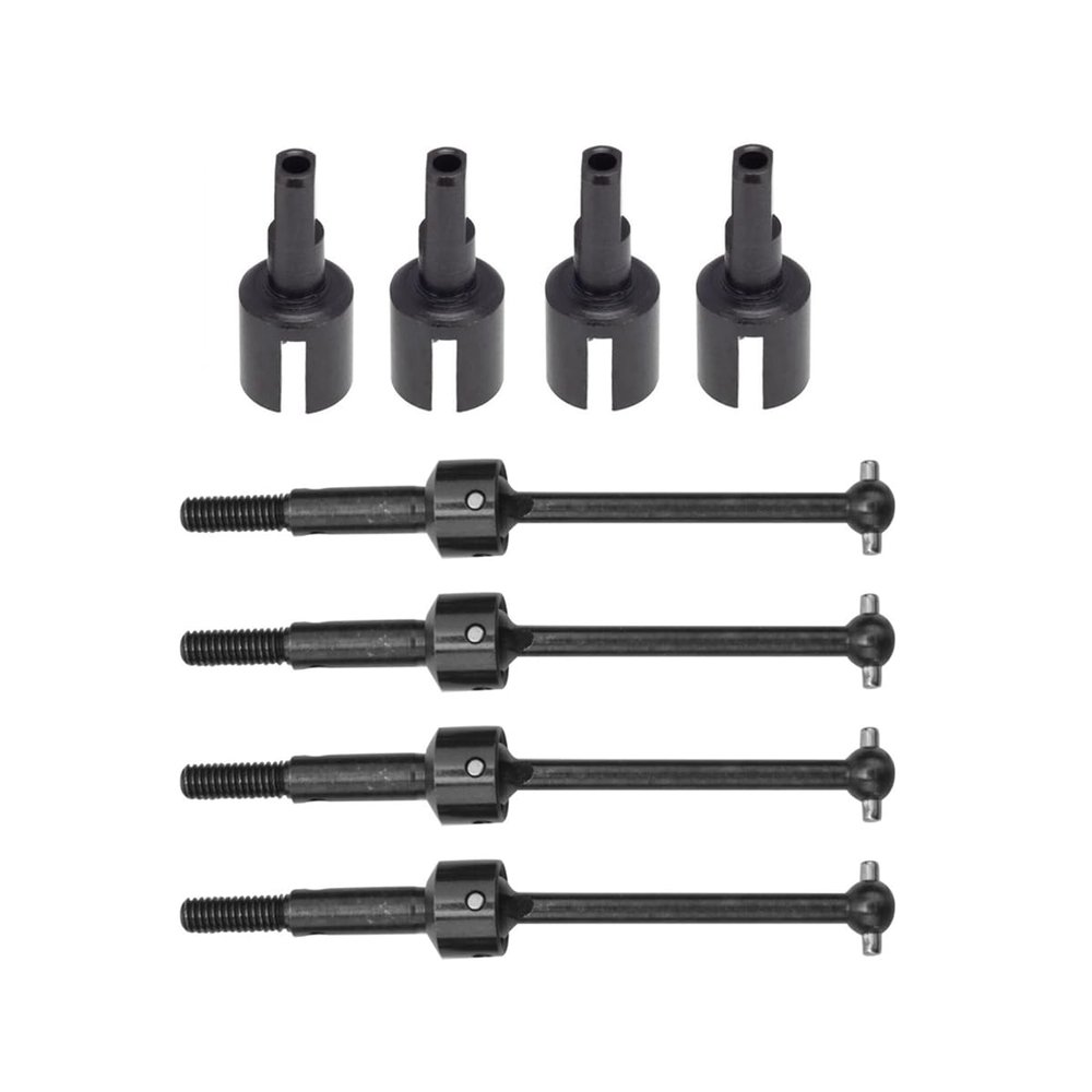 8Pcs Metal Drive Shaft CVD and Gearbox Joint Cup Differential Cup for Tamiya TT01 TT02 TT-01 1/10 RC Car Upgrade Parts