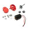 DAIHAOUU Metal Transmission Gearbox with 370 Motor & Steel Gear for WPL D12 D42 1/10 RC Car Upgrade Parts Accessories Red view 1