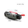 Dual Motor Metal Simulated Winch for 1/8 1/10 RC Crawler Car Axial SCX10 TRAXXAS TRX4 RC4WD D90 KM2 Upgrade Parts,Black view 3