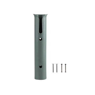 Ship Fittings Portable Lightweight Fishing Rod Portable Plastic Rack Pole Tube Mount Bracket Socket Fishing Marine Yacht Boat Accessorie Marine Hardware(Green-1pcs)