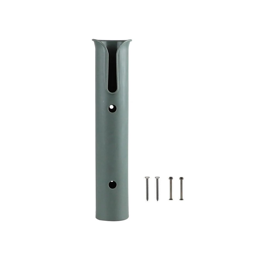 Ship Fittings Portable Lightweight Fishing Rod Portable Plastic Rack Pole Tube Mount Bracket Socket Fishing Marine Yacht Boat Accessorie Marine Hardware(Green-1pcs)