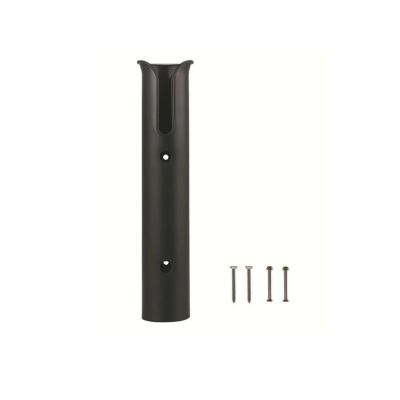 Ship Fittings Portable Lightweight Fishing Rod Portable Plastic Rack Pole Tube Mount Bracket Socket Fishing Marine Yacht Boat Accessorie Marine Hardware(Black-1pcs)
