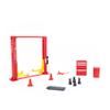 DAGIJIRD 12pcs 1/64 Model Car Garage Maintenance Tools Set Model Car Display Diorama, Red view 2