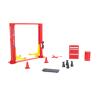 DAGIJIRD 12pcs 1/64 Model Car Garage Maintenance Tools Set Model Car Display Diorama, Red view 4