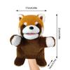 Animal Hand Puppets with Movable Mouth Plush Red Panda Stuffed Animal Hand Puppets Toys Interactive Plush Toys Kids Adults Animal Hand Puppets for Role Play Storytelling Show Theater view 2