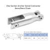 Ship Fittings Boat Anchor Swivel Connector 316 Stainless Steel One Section Anchor Connector Anchor Accessories for Boat 6mm-8mm 8mm-10mm Chain Marine Hardware(6mm-8mm 1PCS) view 2
