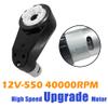 2PCS 12 Volt RS550 40000 RPM High-Speed Motor Gearbox for Power Wheels Motor,Pair of 12V Motors Engine for Ride-On Replacement Parts,2 Free Coupler (Blck Coupler) view 2