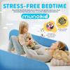 Munokid 1 Pack Baby Travel Bed Rail Guard for Toddlers with Bag - Blue view 3