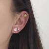 Invisible Transparent Resin Ear Cuff, No Piercing with Diamond Accents view 3