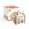 Speedy Monkey 5-in-1 Activity Cube, Educational Wooden Toy with Bead Maze, Shape Sorter, Gears, Puzzle & More, Develops Social, Communication & Numeracy Skills, Non-Toxic Paint, Ideal for Kids view 1