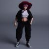 Lmzauet 1/12 Cowboy hat, Round hat, Gentleman hat.for 6 inch Female Action Figure Phicen TBLeague (Dull red) view 1