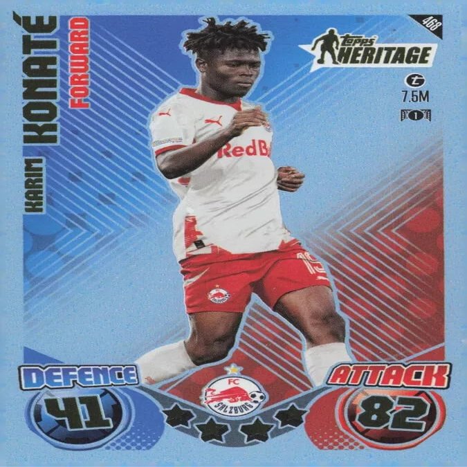 ToysCentral Basics Match Attax 2024 2025 Karim Konate Heritage Trading Card