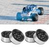 1.55 Inch Universal RC Wheel Rim Hub for AX90069 Crawlers, Zinc Alloy Material for Improved Stability and Performance 1.55 Beadlock Wheels 4Pcs (Black) view 2