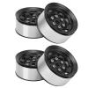1.55 Inch Universal RC Wheel Rim Hub for AX90069 Crawlers, Zinc Alloy Material for Improved Stability and Performance 1.55 Beadlock Wheels 4Pcs (Black) view 3