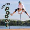 Chillafish Poogi Pogo Stick with Centralized Extra Foot Pedal to Balance on One Foot and Versatile Soft-Touch Handgrip for One or Two Hands, Ages 9 and up, Blue view 2