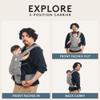 Baby Tula Explore Carriers - Breathable Baby Carrier Newborn to Toddler - Adjustable Toddler Carrier - Multiple Ergonomic Positions Front and Back - Ergonomic Fit for 7-45 lb - Mesh, Urbanista view 2