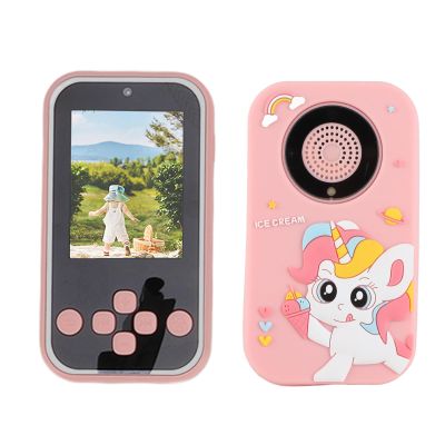 1080P, High Definition 48MP Digital Camera Camera 2.4inch Display Multifunctional Music Player Electronic Books for Child Imagination (Pinkish)
