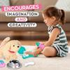 fash n kolor Electronic Plush Puppy Dog Walking Barking Toy Puppy with Remote Control Leash, Interactive Plush That Walks, Wags Tail, and Barks, Soft Pretend Pet for Kids Ages 3 4 5 6+ Girls & Boys view 2