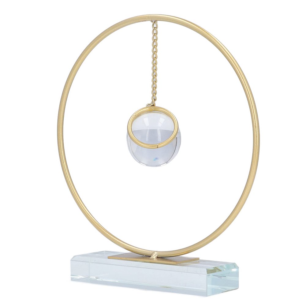 Crystal Ball Ornament Modern Simple Abstract Style Add Vitality Safe Widely Used Fortune Teller Crystal Ball