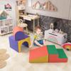 Qaba Climbing Toys for Toddlers and Children, Easy-to-Clean 4 Piece Soft & Safe Kids Foam Play Set for Crawling or Sliding, Assorted view 2