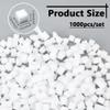 NBEADS 1000Pcs Jelly Cubes for Accessories, 0.5x0.5 Inch Craft Sponge Balls DIY Art Crafts Birthday Party Favors for Gift Box Filler Cube Wedding Holiday Crafts Making, White view 2