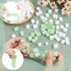 NBEADS 1000Pcs Jelly Cubes for Accessories, 0.5x0.5 Inch Craft Sponge Balls DIY Art Crafts Birthday Party Favors for Gift Box Filler Cube Wedding Holiday Crafts Making, White view 3