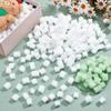 NBEADS 1000Pcs Jelly Cubes for Accessories, 0.5x0.5 Inch Craft Sponge Balls DIY Art Crafts Birthday Party Favors for Gift Box Filler Cube Wedding Holiday Crafts Making, White view 4