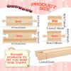 32 Pcs Straight Wooden Train Track Connectors Bulk Train Track Adapters Male Female Train Track Hardwood Expansion for Trains Railway Accessories Table Activities Games view 2