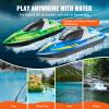 VEVOR RC Boat for Kids, 2Pack Remote Control Boat for Pools & Lakes, Racing Boat with LED Light & 4 Rechargeable Batteries, Whole Body Waterproof, Water Play Toy Gift for Adults Boys & Girls view 4