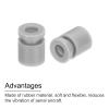MECCANIXITY RC Anti Vibration Rubber Balls for RC F4 F7 Flight Controller M3x8mm Shock Absorption Balls (Grey), Pack of 12 view 4