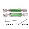 2 pcs Metal Rear Center Drive Shaft CVD Transmission Shaft for 1/12 Wltoys 12423 12428 12628 FY03 RC Car Rock Crawler(Green) view 2