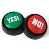 REFARICO Yes No Button for Quiz & Family Fun, Funny Button with Sound Effects, Desk Accessories, Gag Gifts for Men & Women - Yes & No view 1
