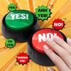REFARICO Yes No Button for Quiz & Family Fun, Funny Button with Sound Effects, Desk Accessories, Gag Gifts for Men & Women - Yes & No view 2