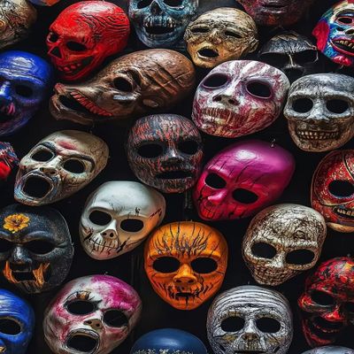 1000 Pieces of Puzzle,Halloween Scary Mask Halloween Series Wooden Puzzle,Dust-Free Perfect Interlocking, Suitable for Home Decoration,Birthday Gifts,Suitable for Both Men and Women