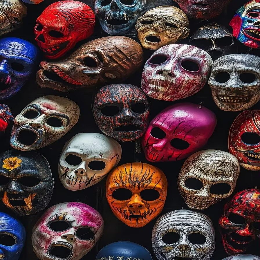 1000 Pieces of Puzzle,Halloween Scary Mask Halloween Series Wooden Puzzle,Dust-Free Perfect Interlocking, Suitable for Home Decoration,Birthday Gifts,Suitable for Both Men and Women
