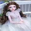 1/3 BJD Doll Kawaii Doll Move Joints Handmade Makeup Cute 24 Inches Collectible Cartoon Dress up Dolls Best Gift (H) view 4