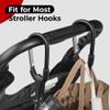 SURDOCA Stroller Hooks, Large Stroller Hooks for Bags, Universal Stroller Clips and Hooks, Mommy Hook for Stroller Heavy Duty, Stroller Accessories for Mom view 4