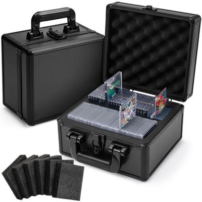 FunGuys TopLoader Storage Box - Holds 400+ Trading Cards, One Touch Card Holder