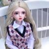 1/3 BJD Doll Kawaii Doll Move Joints Handmade Makeup Cute 24 Inches Collectible Cartoon Dress up Dolls Best Gift (B) view 2