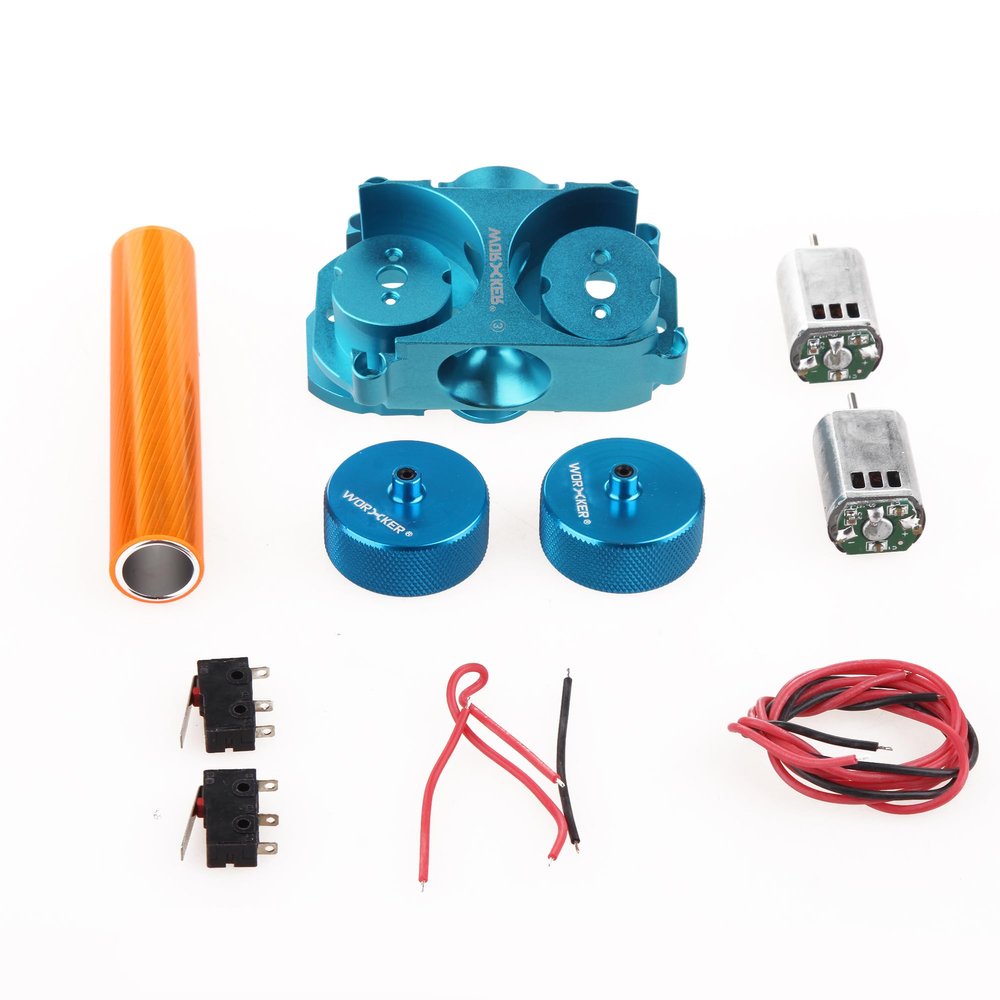 Worker Mod Diamante Flywheel Update Kit Upgrade for Nerf STRYFE/Rapidstrike CS-18/Swordfish Blaster Toy (Blue)