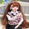 1/3 BJD Doll Kawaii Doll Move Joints Handmade Makeup Cute 24 Inches Collectible Cartoon Dress up Dolls Best Gift (A) view 3
