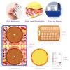 CHEFAN Pizza Counting Felt Board for Toddlers, Number Learning Toys, Make Pizza Time for Vegetables, Preschool Math Games, Manipulatives for Preschool view 4